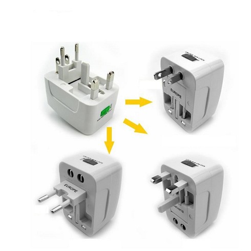 Caricabatterie da rete USB 1A - spine EU, UK, USA, AU