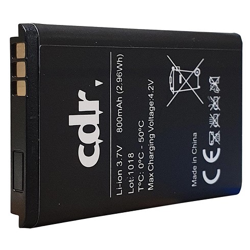 Batteria Litio compatibile CDR sostituisce la BL-5C, per Nokia 1100, 1200, 3109, Hop HM-601 ed altri