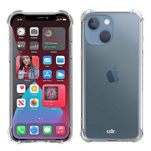 Custodia antishock per iPhone 15 Plus trasparente