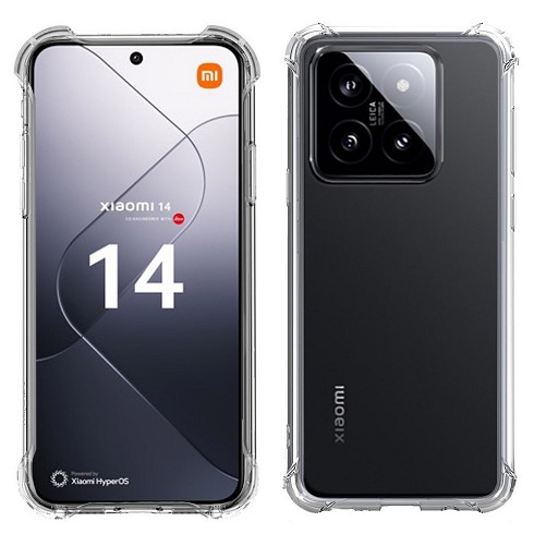 Custodia antishock per Xiaomi 14 trasparente