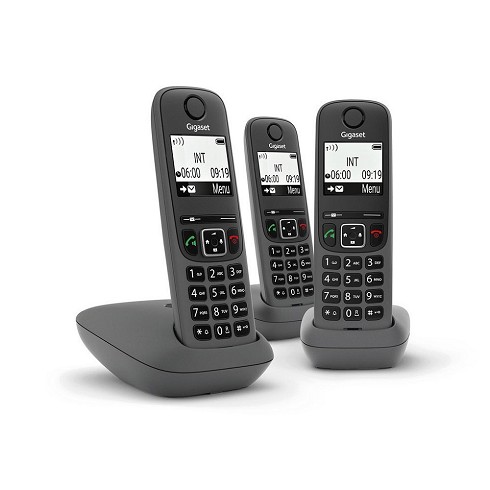 Cordless Gigaset AS490 TRIO nero
