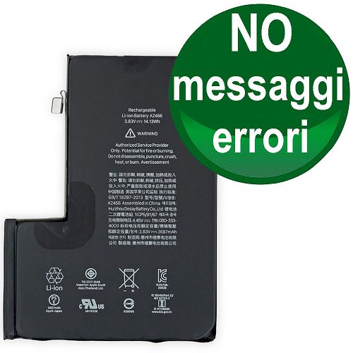 Batteria autodiagnosticabile compatibile per iPhone 12 Pro Max bulk