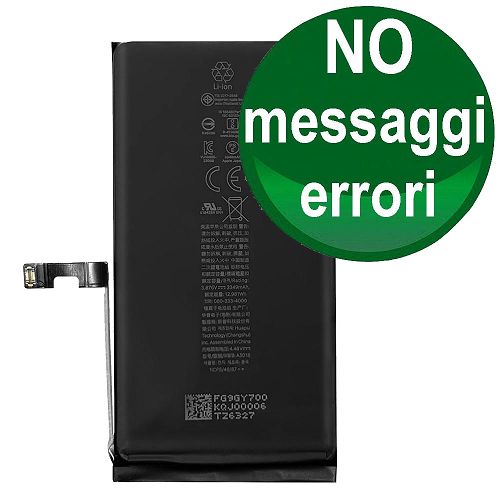 Batteria autodiagnosticabile compatibile con iPhone 15 bulk