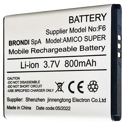 Batteria Brondi Amico Super originale (model F6)