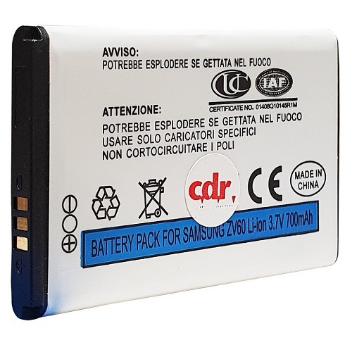 Batteria Litio compatibile per Samsung C3200, M7600, S5600 e altri