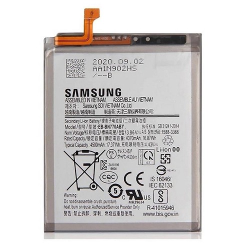 Batteria originale Samsung Note 10 Lite EB-BN770ABY bulk