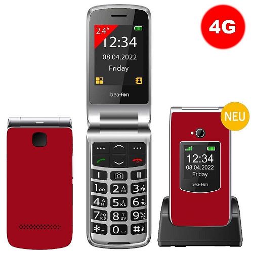 Cellulare Beafon SL605 LTE red senza alimentatore (silver line 2025)