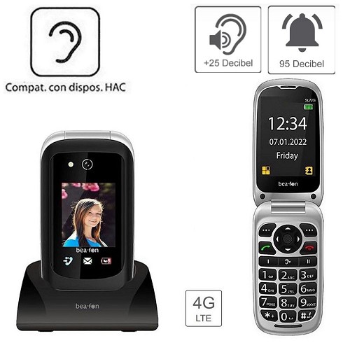 Cellulare Beafon SL720i (4G)black (silver line)