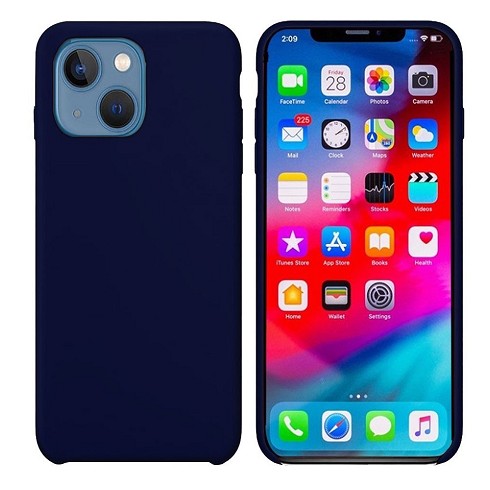 Custodia Soft Touch per iPhone 15 Plus blue cobalt