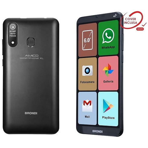 Cellulare Brondi Amico Smartphone XL nero