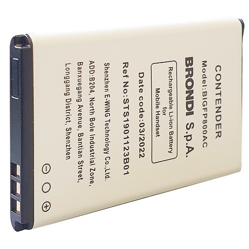 Batteria Brondi BIGFP800AC per Brondi Contender e altri - bulk