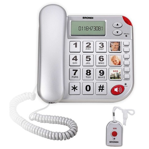 Telefono fisso Brondi Super Bravo Plus silver