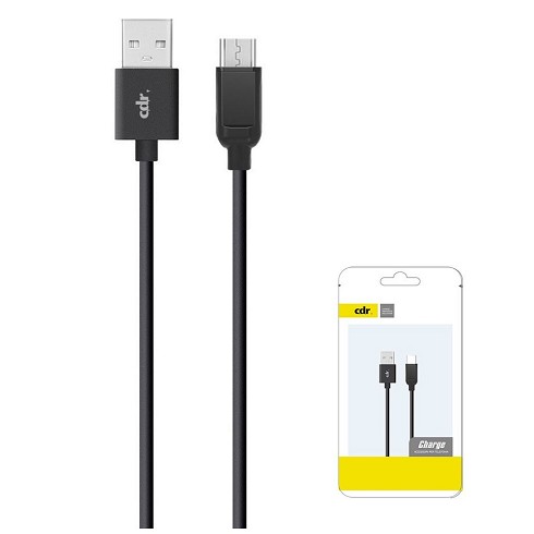 Cavo dati Micro USB 2.4A 1 metro black bulk