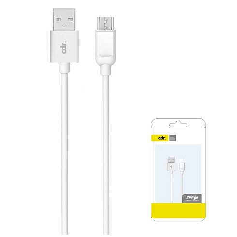 Cavo dati Micro USB 2.4A 1 metro white bulk