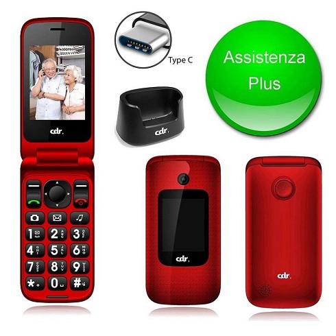 Cellulare CDR-MC105 red