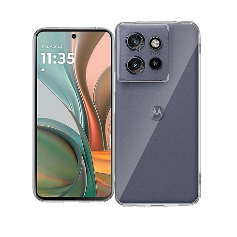 Custodia TPU Slimmy Case per Motorola Moto G75 5G trasparente