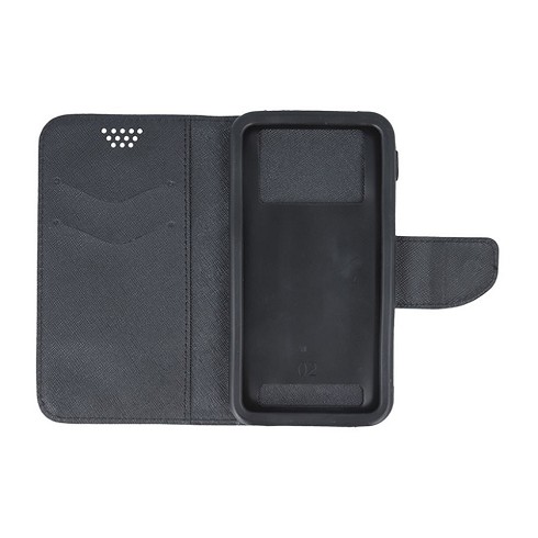 Custodia a libro universale black - XL: 16.6 x 8 x 1 cm