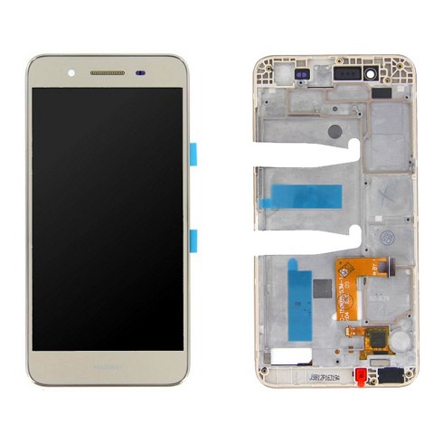 Display originale per Huawei P8 Lite Smart LCD con frame + Touch Screen + Display Glass gold