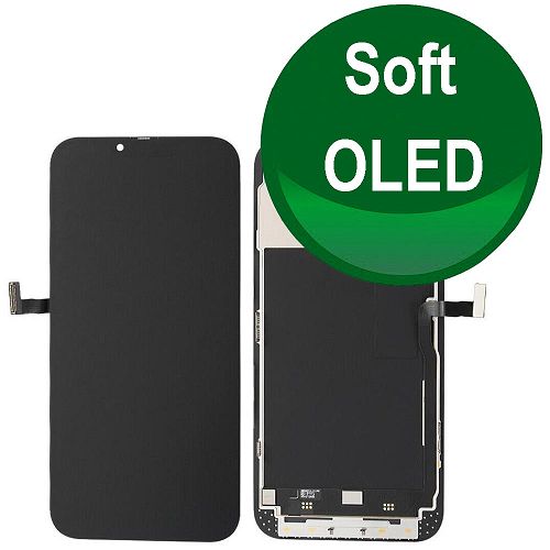 Display SOFT OLED autodiagnosticabile&nbsp;compatibile con Apple iPhone 13 Pro Max black