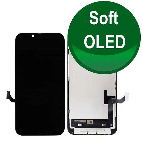 Display SOFT OLED autodiagnosticabile compatibile Apple iPhone 14 Pro Max black