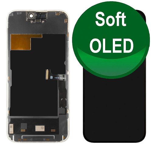 Display SOFT OLED autodiagnosticabile compatibile con Apple iPhone 15 Pro black