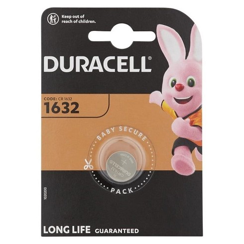 Batteria Duracell CR1632 3V/B lithium conf. 1 PZ