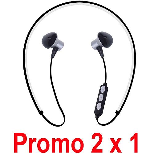 NeckPod Auricolare Bluetooth stereo magnetico black&nbsp;<span style="font-weight: lighter;">- COMPRA 1 E RICEVI 2</span>