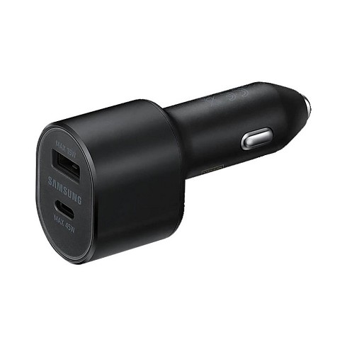 Caricabatterie da auto veloce con 1 porta USB-A e 1 USB-C no cavo bulk