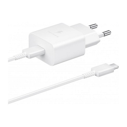 Samsung EP-T1510 carica batterie da muro 15W Type-C BLISTER white con cavo