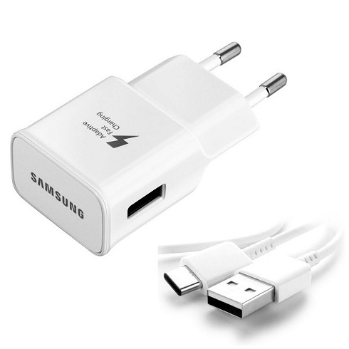 Travel Samsung USB 2A con cavo type-c white bluk