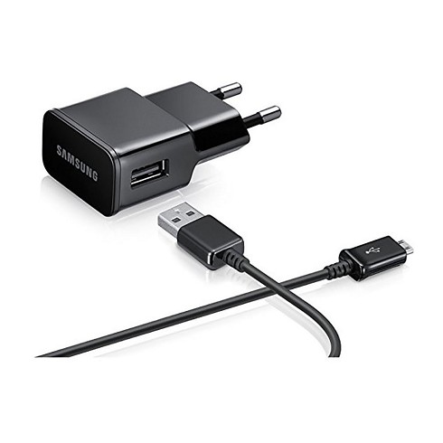 Carica batterie originale Samsung con attacco MicroUSB - 2000 mAh black bulk