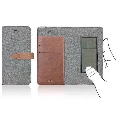 Custodia Felt Diary universale grey - L: 15,3 x 7,5 x 1,1 cm