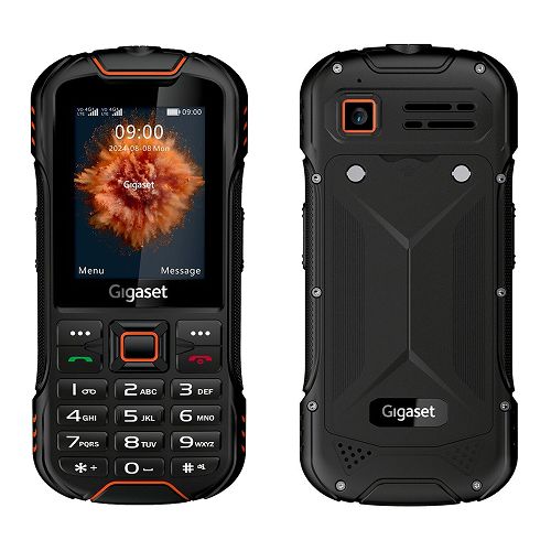 Cellulare dual sim 4G Rugged Gigaset GLX8 Plus black orange