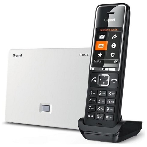 Cordless Gigaset Comfort 550A IP Base VOIP nero con 3 segreterie