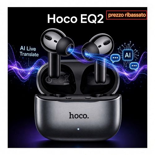 Auricolari Hoco AI Translation TWS EQ27 black