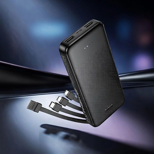 Power bank Hoco J163 con cavi 10000 mAh black