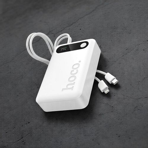 Power bank Hoco J171A con cavi 20000 mAh white