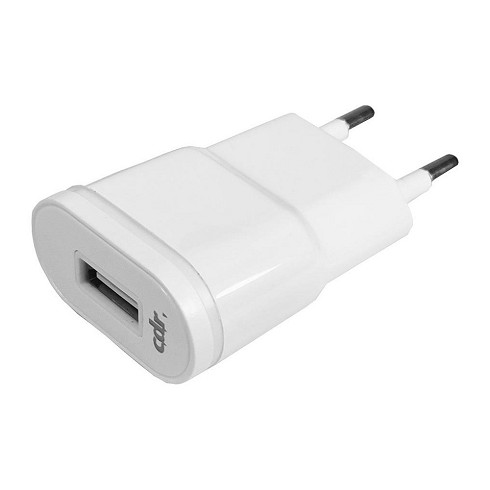 Caricatore da rete CDR 1 USB 1A senza cavo white bulk