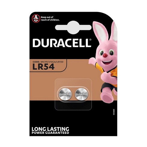 Batterie Duracell LR54 1,5V a bottone 2 pz