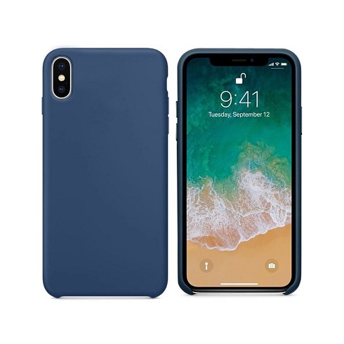 Custodia Soft Touch per iPhone X, Xs blue cobalt