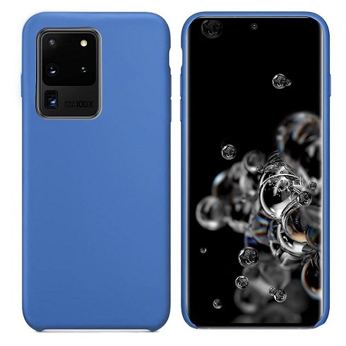 Custodia Soft Touch per Samsung S20 Ultra blue