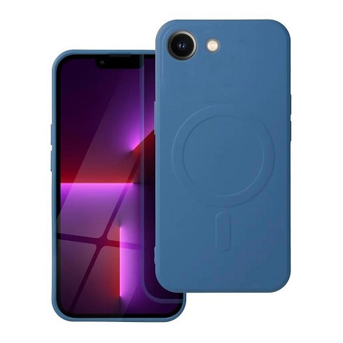 Custodia Soft Touch con magnete per iPhone 16e blue