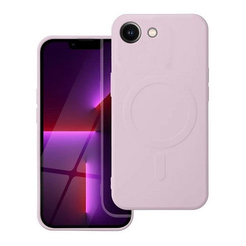 Custodia Soft Touch con magnete per iPhone 16e pink