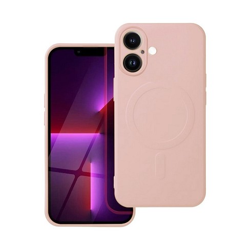 Custodia Soft Touch con magnete per iPhone 17 pink