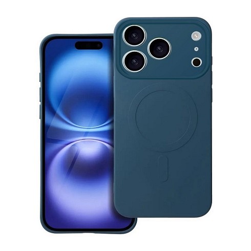 Custodia Soft Touch con magnete per iPhone 17 Pro blue