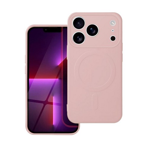 Custodia Soft Touch con magnete per iPhone 17 Pro pink