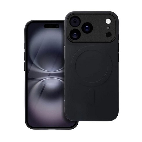 Custodia Soft Touch con magnete per iPhone 17 Pro Max black