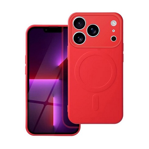 Custodia Soft Touch con magnete per iPhone 17 Pro Max red