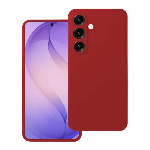 Custodia Soft Touch con magnete per Samsung S26 red