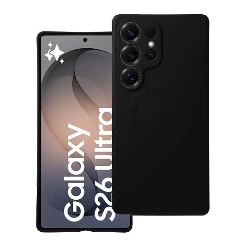 Custodia Soft Touch con magnete per Samsung S26 ultra black